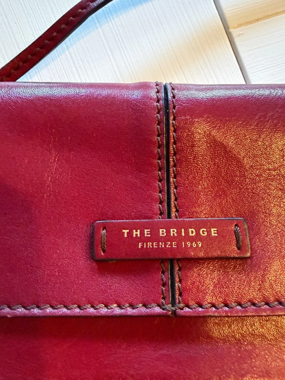 Red Leather Crossbody Bag